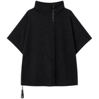 [3 em 1] blusa curta comprida sobreposição