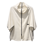 [5 em 1] blusa curta comprida camisa colete sobreposição