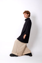 EC-M33-1 blusa gola alta e bolsos