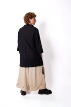 EC-M33-1 blusa gola alta e bolsos
