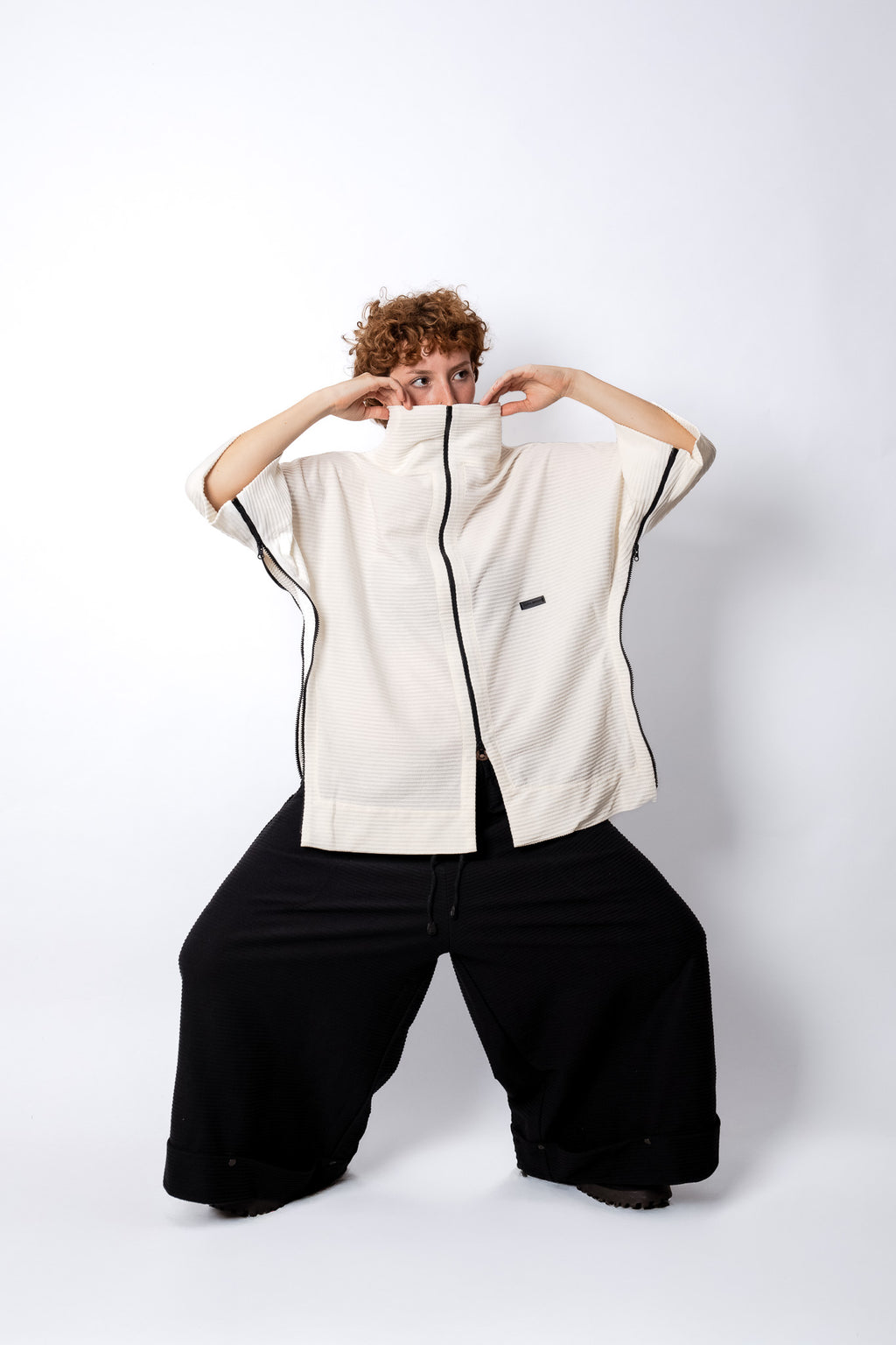 [5 em 1] blusa curta comprida camisa colete sobreposição