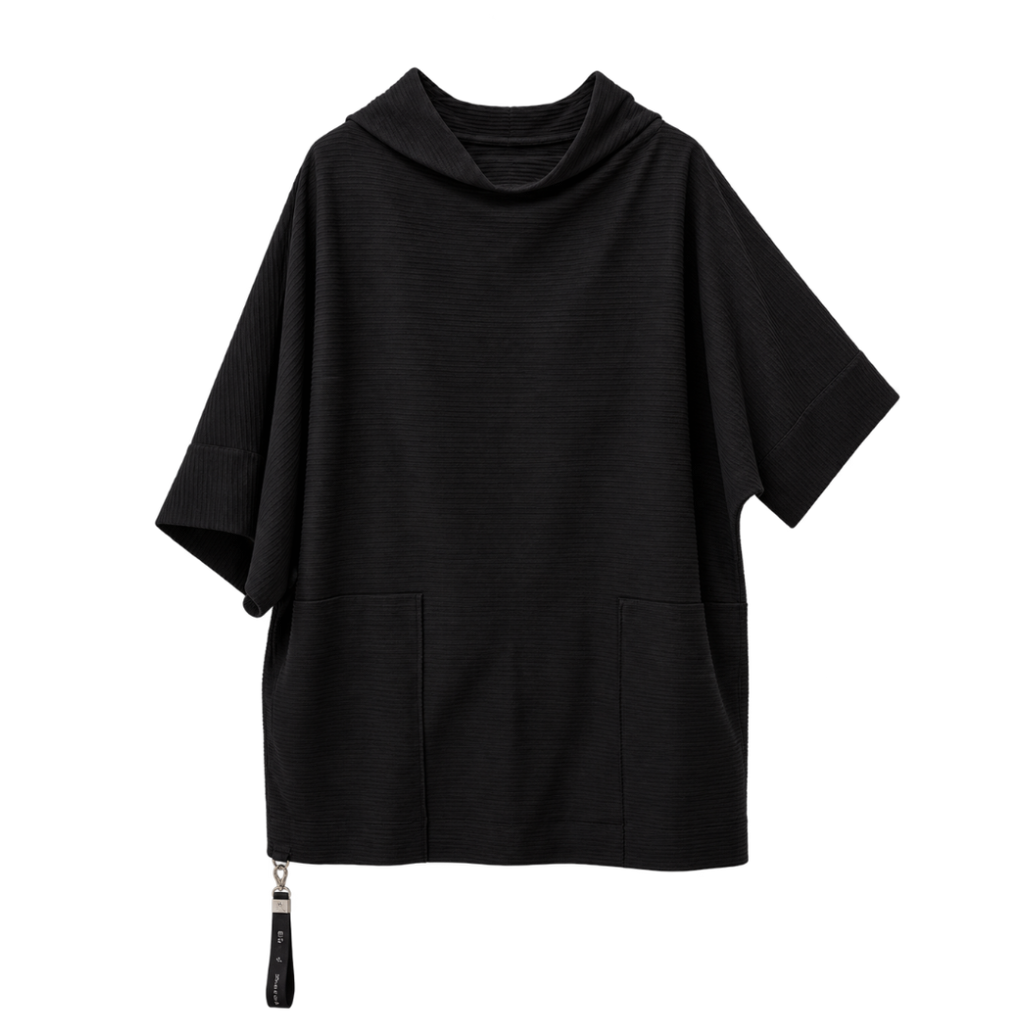 EC-M33-1 blusa gola alta e bolsos
